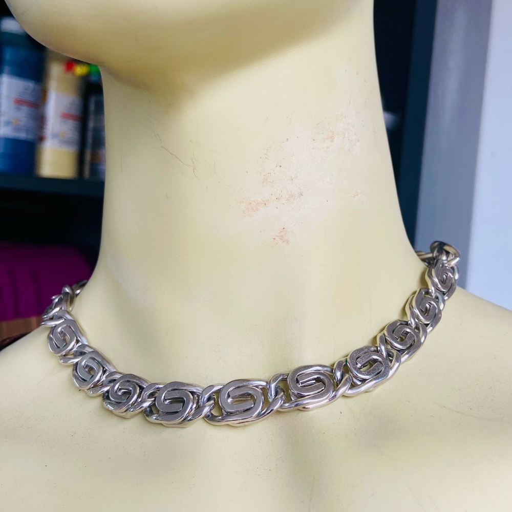 Heavy Silver Elegant Choker